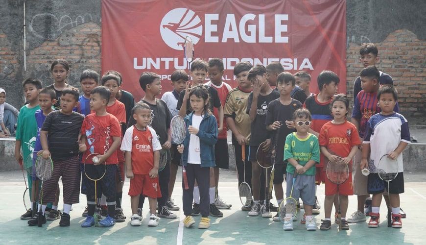 Foto Artikel 11 KOM Eagle Untuk Indonesia, Dorong Semangat Main Badminton Sejak Dini EAGLE