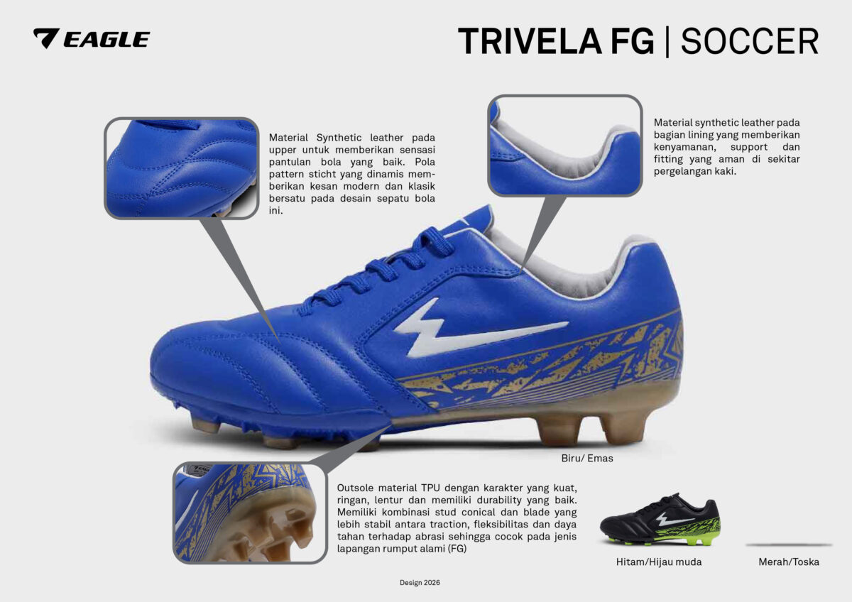 Eagle Sepatu Bola Trivela FG  Soccer Shoes - Image 7